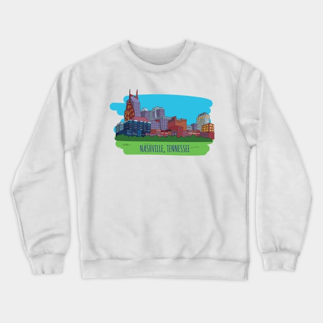 Nashville, Tennessee Crewneck Sweatshirt by On The Avenue